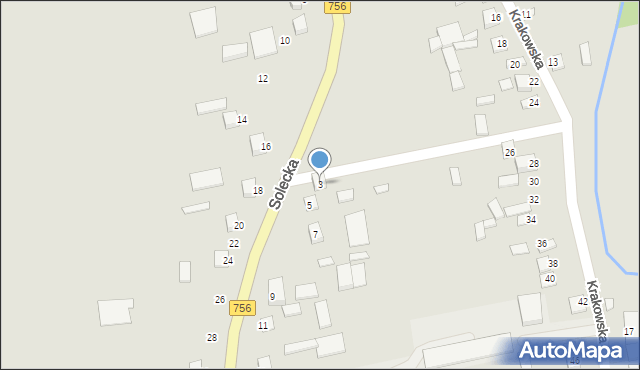 Szydłów, Solecka, 3, mapa Szydłów