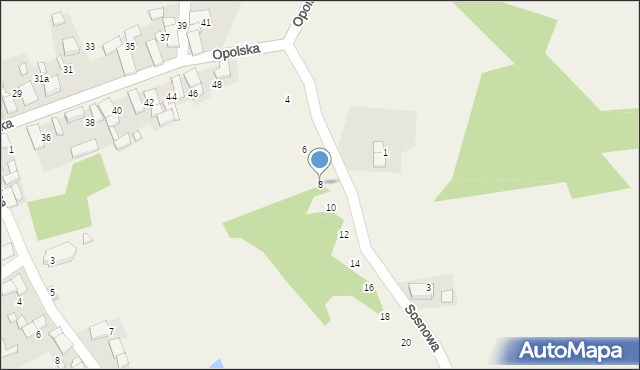 Szydłów, Sosnowa, 8, mapa Szydłów