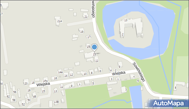 Szydłowiec, Sowińskiego Józefa, gen., 13, mapa Szydłowiec