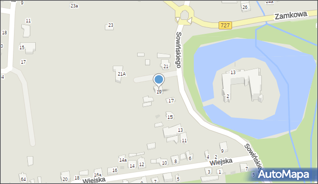 Szydłowiec, Sowińskiego Józefa, gen., 19, mapa Szydłowiec