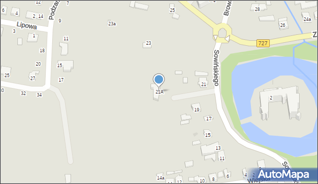 Szydłowiec, Sowińskiego Józefa, gen., 21A, mapa Szydłowiec