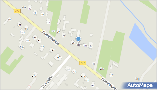 Szydłowiec, Sowińskiego Józefa, gen., 24b, mapa Szydłowiec