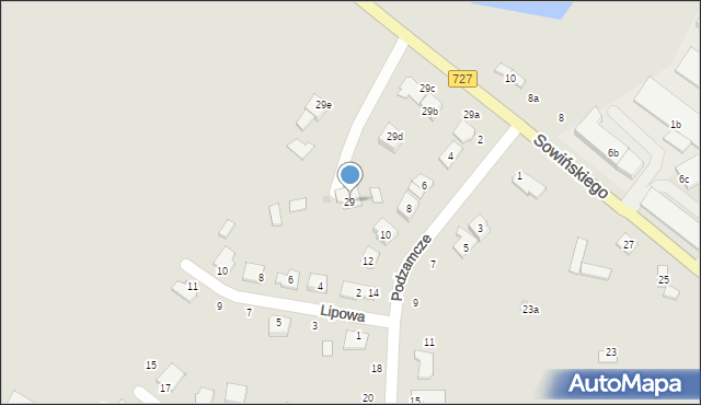 Szydłowiec, Sowińskiego Józefa, gen., 29, mapa Szydłowiec