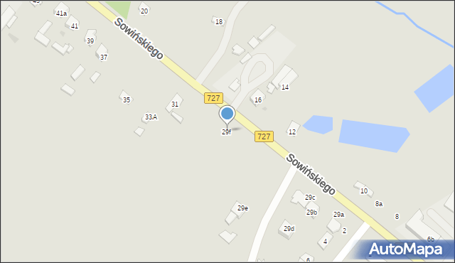 Szydłowiec, Sowińskiego Józefa, gen., 29f, mapa Szydłowiec