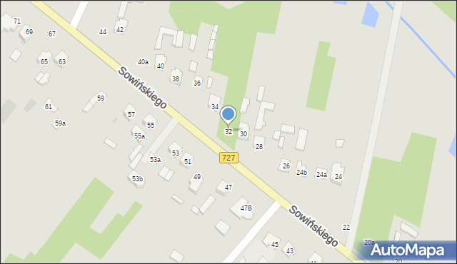 Szydłowiec, Sowińskiego Józefa, gen., 32, mapa Szydłowiec