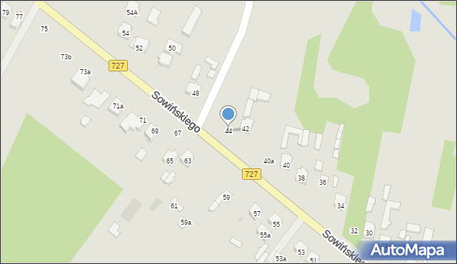 Szydłowiec, Sowińskiego Józefa, gen., 44, mapa Szydłowiec