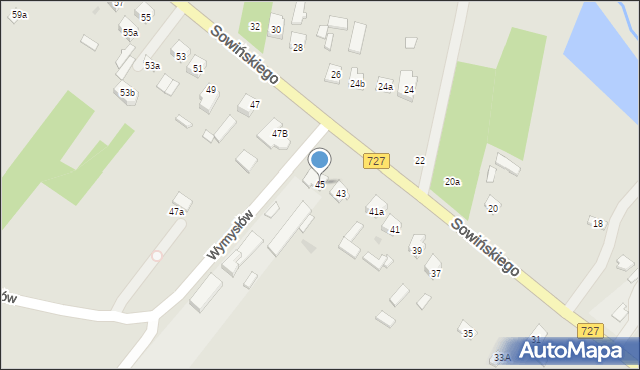 Szydłowiec, Sowińskiego Józefa, gen., 45, mapa Szydłowiec