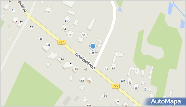 Szydłowiec, Sowińskiego Józefa, gen., 48, mapa Szydłowiec