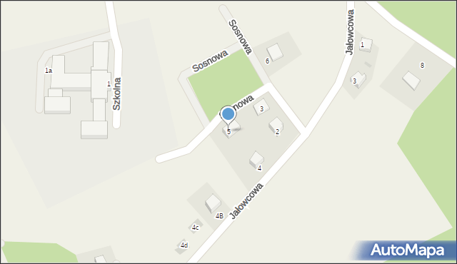 Szymbark, Sosnowa, 5, mapa Szymbark