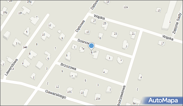 Tarczyn, Sosnowa, 5, mapa Tarczyn