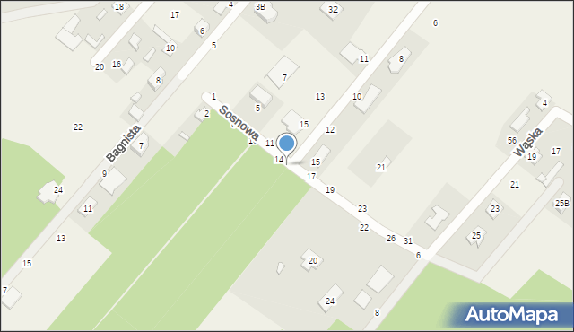 Targówka, Sosnowa, 16, mapa Targówka