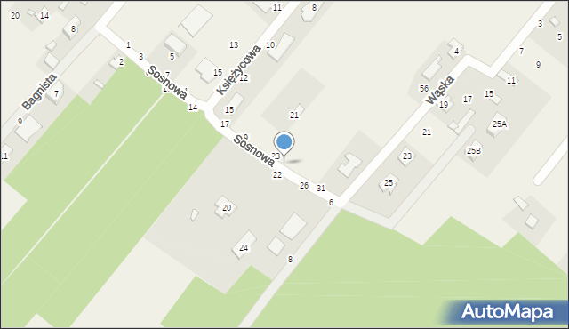 Targówka, Sosnowa, 25, mapa Targówka