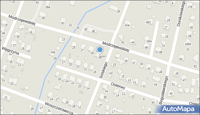 Tarnów, Solskiego Ludwika, 18, mapa Tarnów