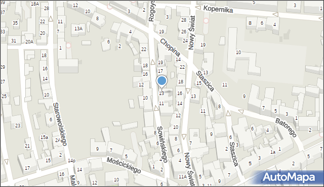 Tarnów, Sowińskiego Józefa, gen., 13, mapa Tarnów