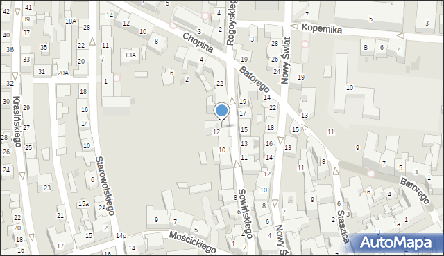 Tarnów, Sowińskiego Józefa, gen., 14, mapa Tarnów