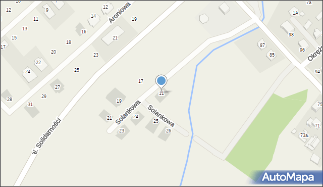 Tarnowo Podgórne, Solankowa, 11, mapa Tarnowo Podgórne