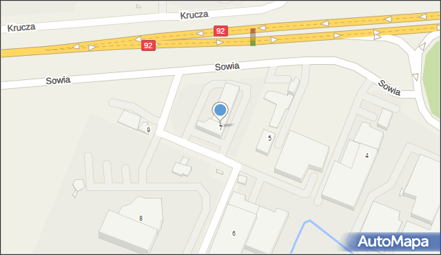 Tarnowo Podgórne, Sowia, 7, mapa Tarnowo Podgórne