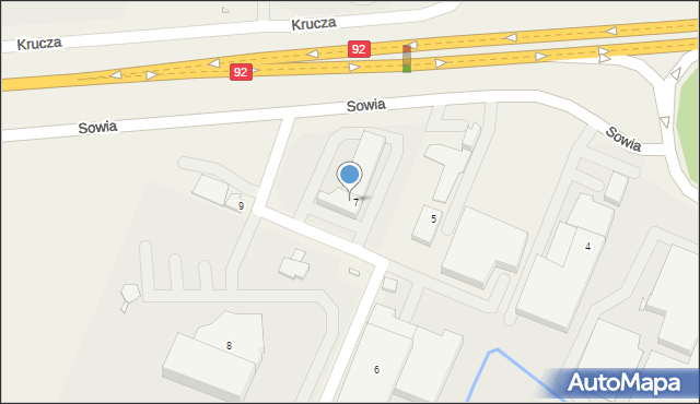 Tarnowo Podgórne, Sowia, 7a, mapa Tarnowo Podgórne