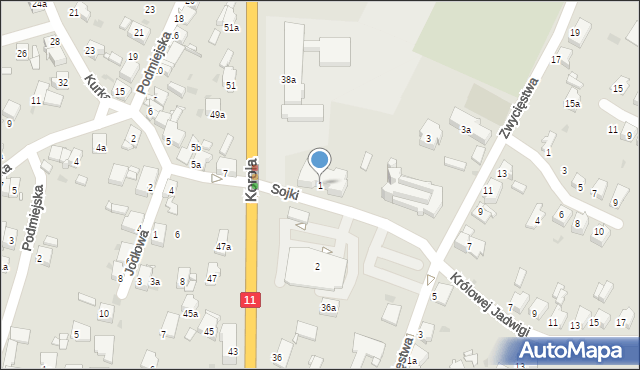 Tarnowskie Góry, Sojki Wiktora, ks., 1, mapa Tarnowskie Góry
