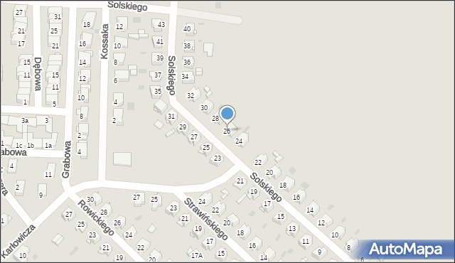 Tarnowskie Góry, Solskiego Ludwika, 26, mapa Tarnowskie Góry