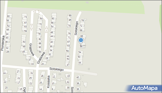 Tarnowskie Góry, Solskiego Ludwika, 56, mapa Tarnowskie Góry
