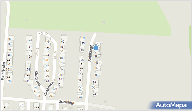 Tarnowskie Góry, Solskiego Ludwika, 68, mapa Tarnowskie Góry