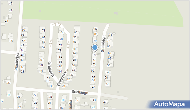 Tarnowskie Góry, Solskiego Ludwika, 71, mapa Tarnowskie Góry
