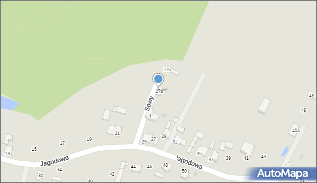 Tarnowskie Góry, Sowy Ignacego, dh., 27a, mapa Tarnowskie Góry