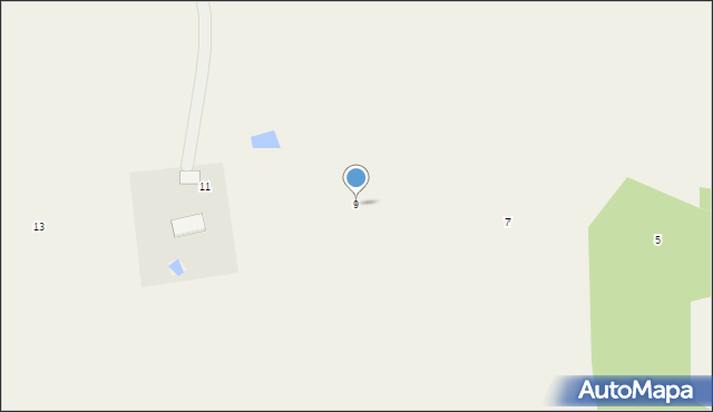 Tępcz, Sosnowa, 9, mapa Tępcz