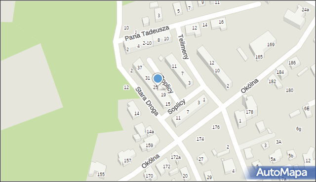 Toruń, Soplicy Jacka, 23, mapa Torunia