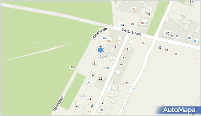 Tresta, Sosnowa, 2, mapa Tresta