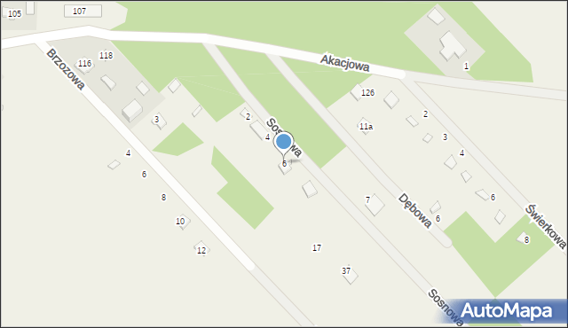 Troniny, Sosnowa, 6, mapa Troniny