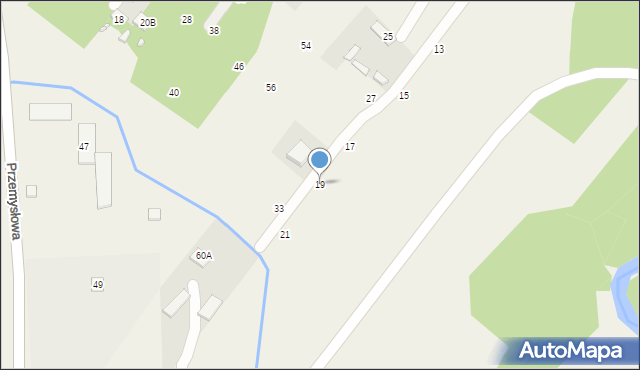 Trzcianki Osada, Sosnowa, 19, mapa Trzcianki Osada