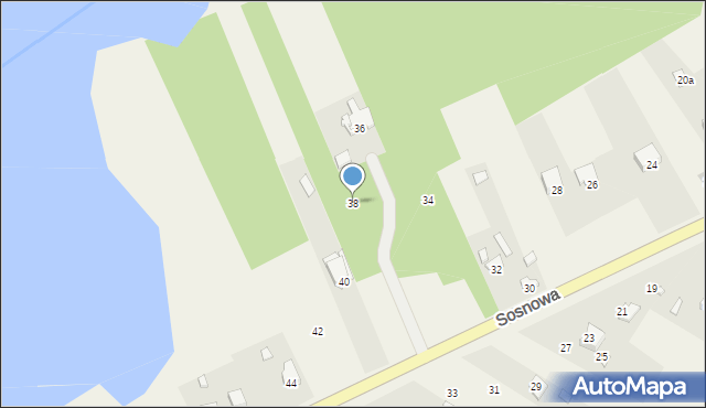Tumlin-Osowa, Sosnowa, 38, mapa Tumlin-Osowa