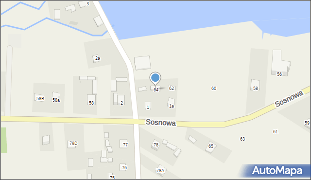 Tumlin-Osowa, Sosnowa, 64, mapa Tumlin-Osowa