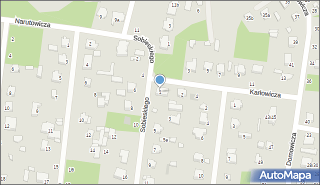 Tuszyn, Sobieskiego, 1, mapa Tuszyn