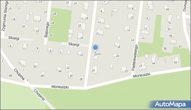 Tuszyn, Sobieskiego, 17, mapa Tuszyn