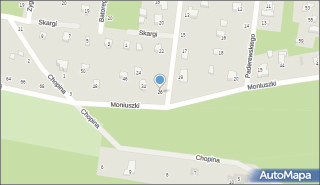 Tuszyn, Sobieskiego, 26, mapa Tuszyn
