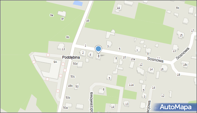 Tuszyn, Sosnowa, 6, mapa Tuszyn