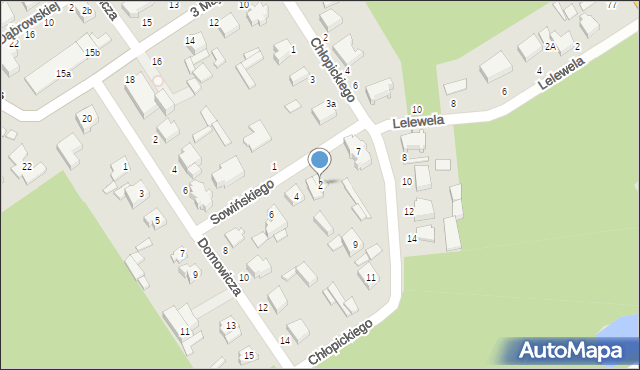 Tuszyn, Sowińskiego Józefa, gen., 2, mapa Tuszyn