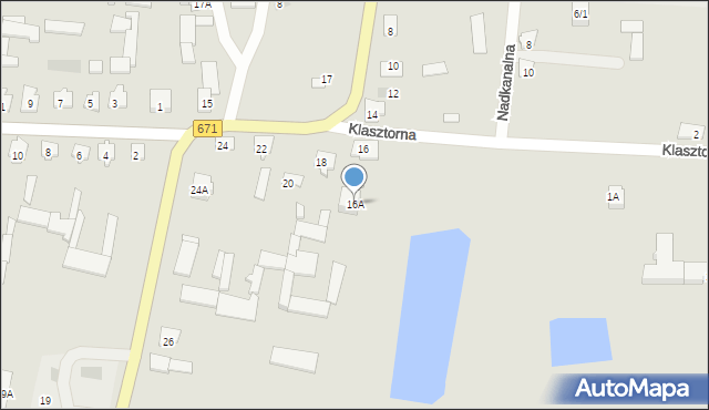 Tykocin, Sokołowska, 16A, mapa Tykocin