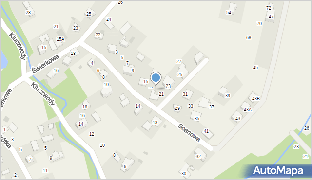 Ujazd, Sosnowa, 19, mapa Ujazd