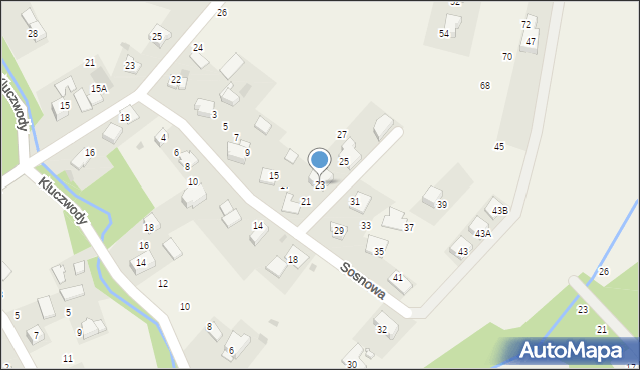 Ujazd, Sosnowa, 23, mapa Ujazd