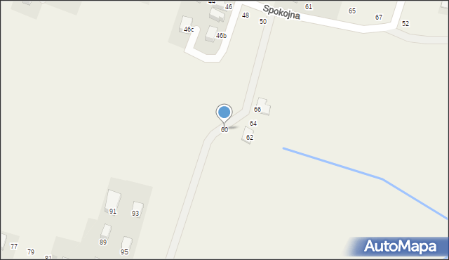 Ujazd, Sosnowa, 60, mapa Ujazd