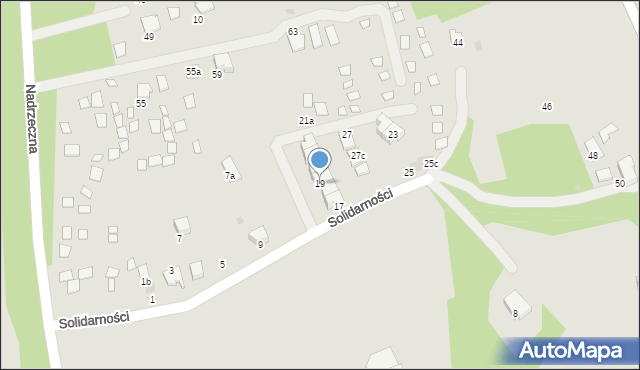 Ustroń, Solidarności, 19, mapa Ustroń