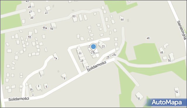 Ustroń, Solidarności, 27d, mapa Ustroń