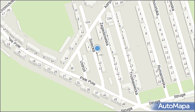 Wałbrzych, Solecka, 7, mapa Wałbrzycha