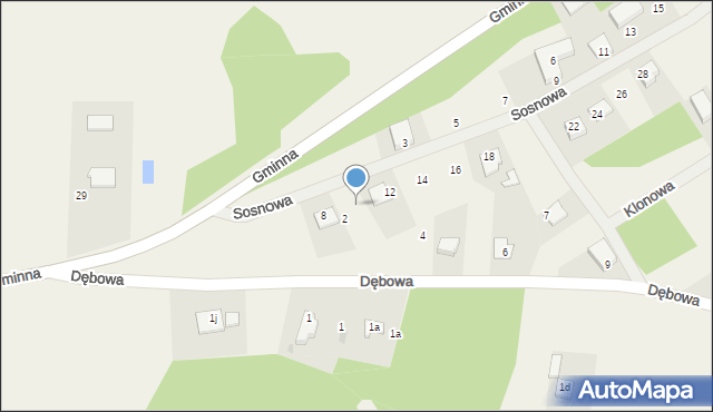 Wancerzów, Sosnowa, 10, mapa Wancerzów