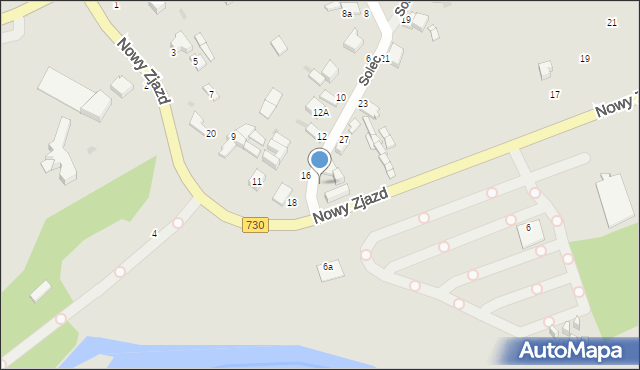 Warka, Solec, 29, mapa Warka