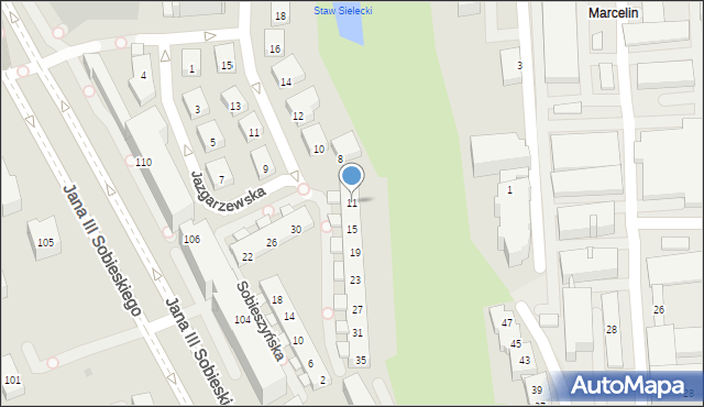 Warszawa, Sobieszyńska, 11, mapa Warszawy